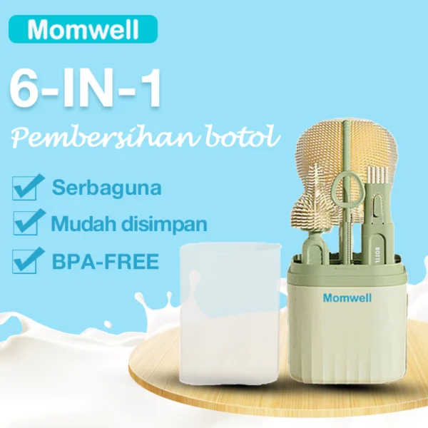 Momwell Sikat Botol Portable 6in1