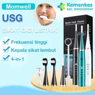 Momwell Smart Ultrasonic Scaling Alat Pembersih Karang Plak Sikat Gigi Electric