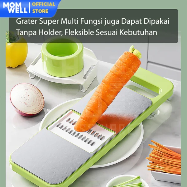 Momwell VG01 Parutan Sayur dan Buah 8 in 1 Set - Gambar 4