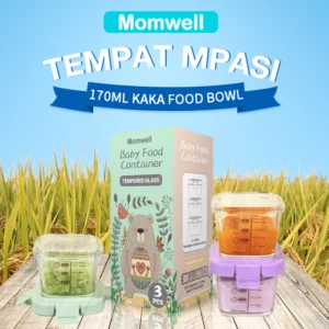 Momwell GFB12 Baby Food Container Tempered Glas
