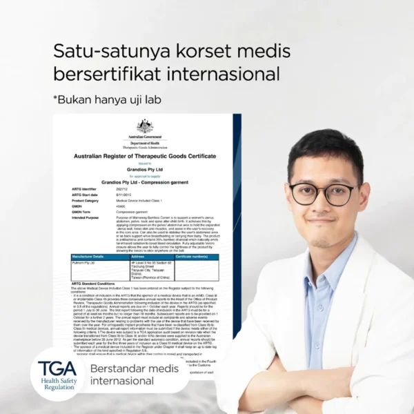 Momwell Korset Postpartum Bamboo - Gambar 3