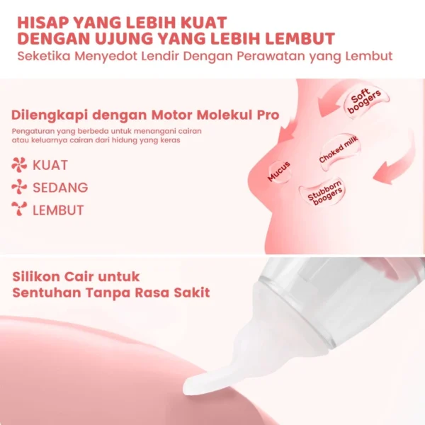 Momwell XB01 Penyedot Ingus Bayi Aspirator - Gambar 5