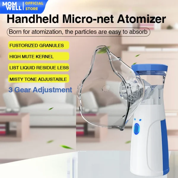 Momwell N7 Alat Terapi Pernafasan Nebulizer - Gambar 3