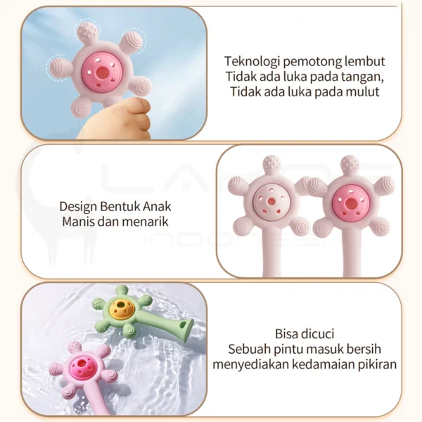 Momwell YJ01 Teether Bayi - Gambar 5