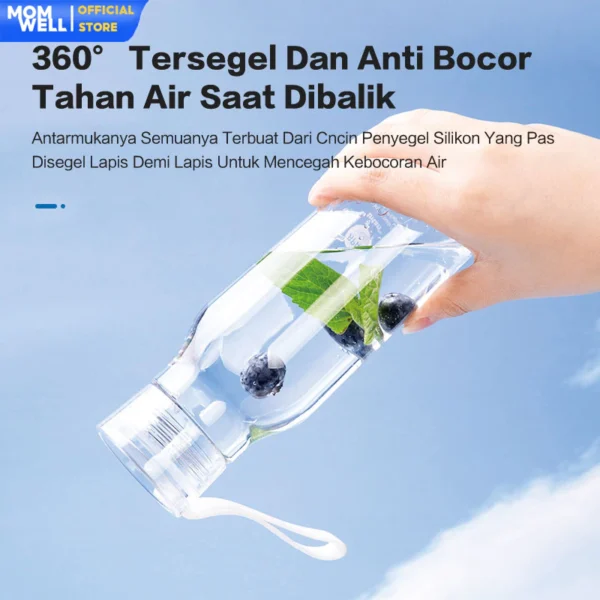 Momwell SS01 Tritan Botol Minum Olahraga 750ML - Gambar 3
