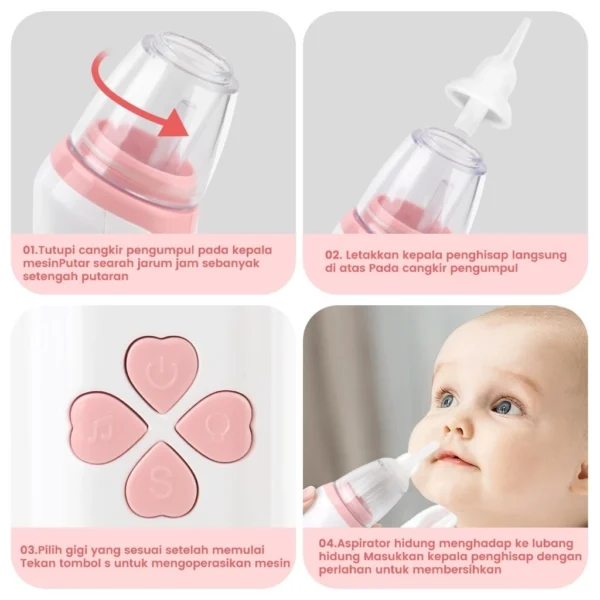Momwell XB01 Penyedot Ingus Bayi Aspirator - Gambar 8