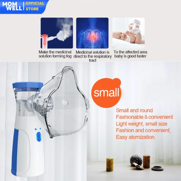 Momwell N7 Alat Terapi Pernafasan Nebulizer - Gambar 4