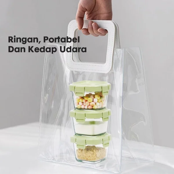 Momwell GFB13 Tempat Mpasi Kaca 200ML - Gambar 6
