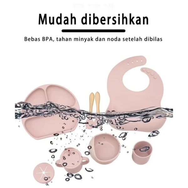 Momwell 8 in 1 Alat Makan Bayi Silikon - Gambar 6